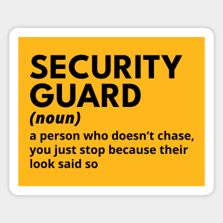 Security Guard - Funny Definition #5 Magnet